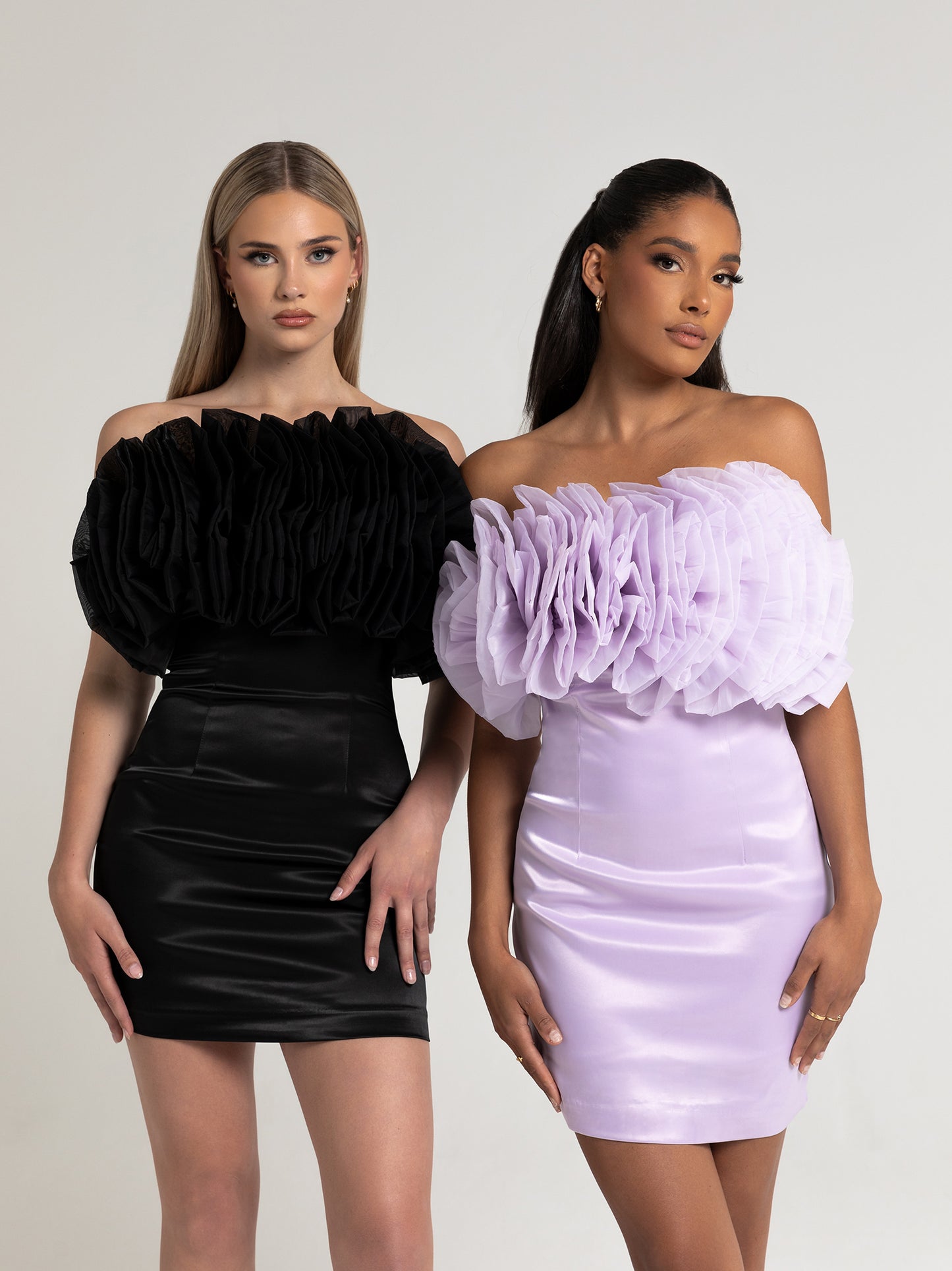 CHECKRY DRESS - LAVENDAR