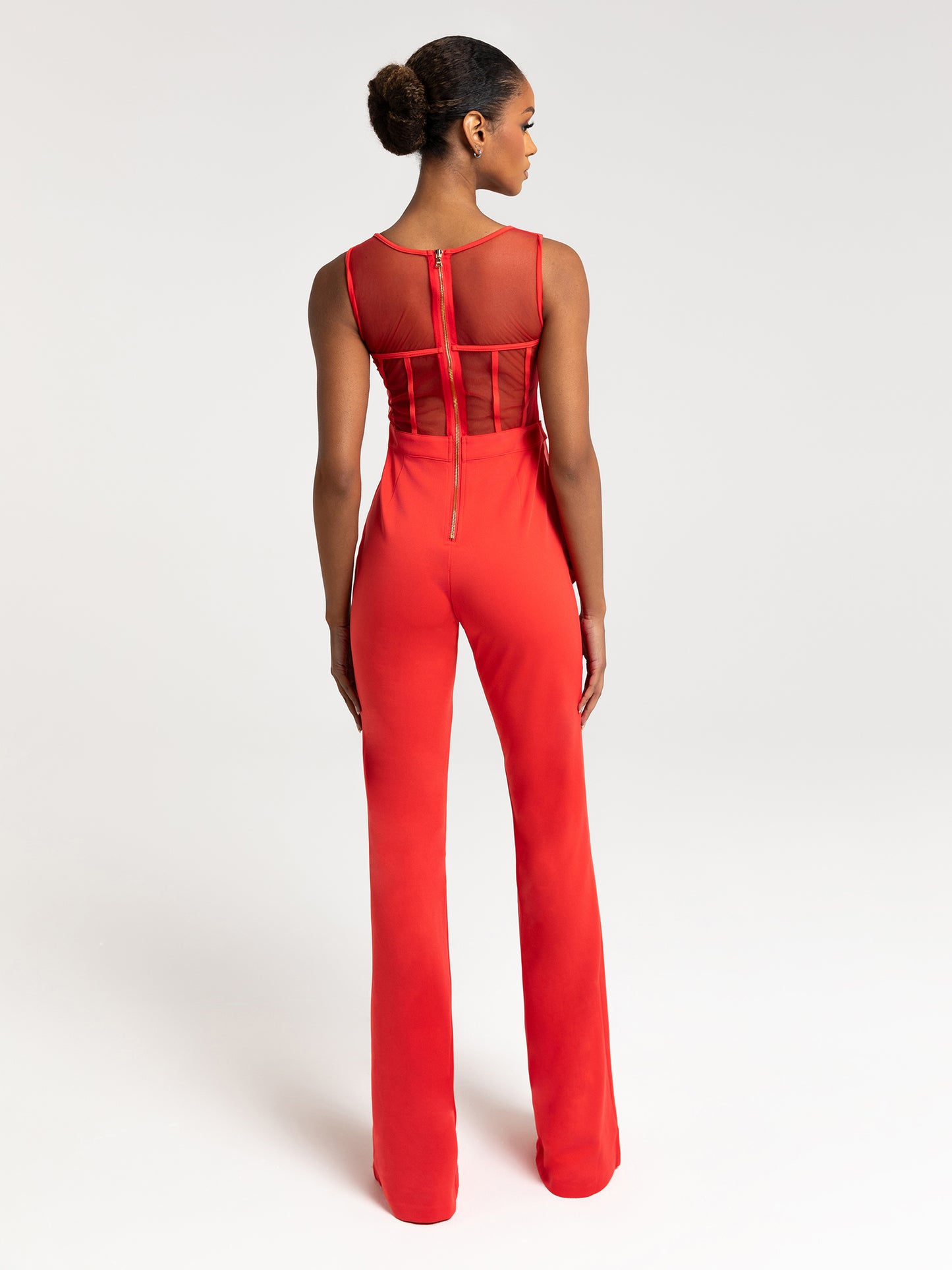 DONICA CORSET JUMPSUIT - COREL RED