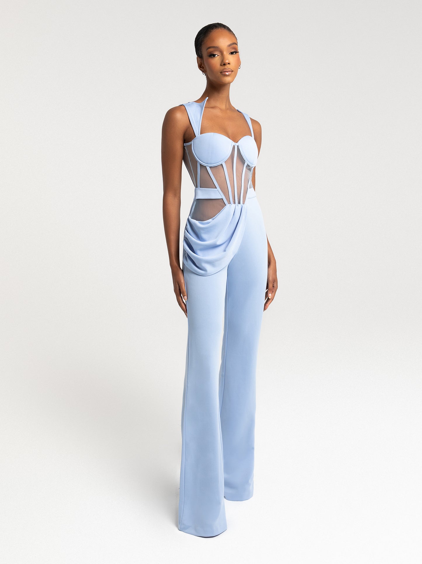 DONICA CORSET JUMPSUIT - SKY BLUE