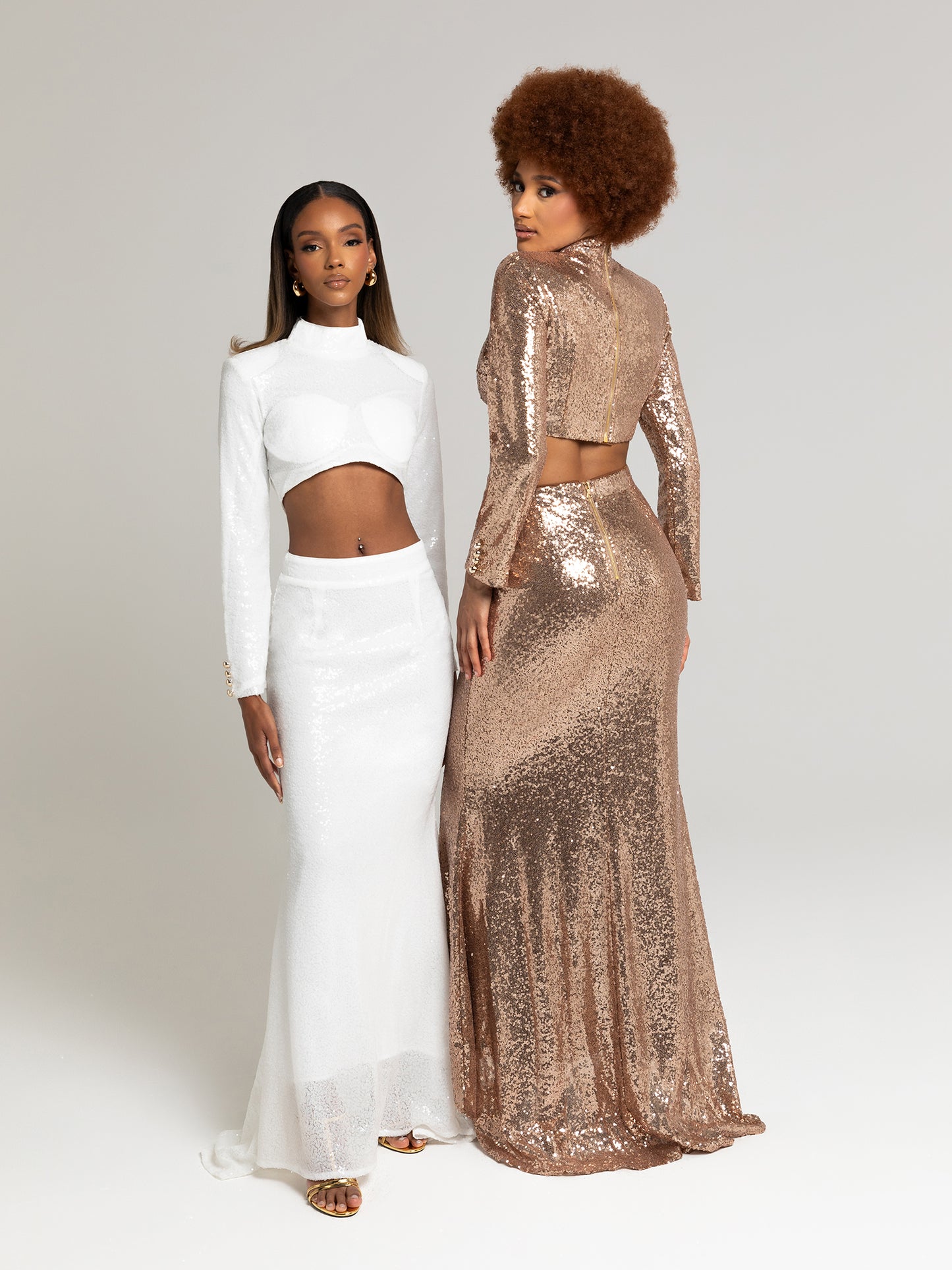 LOYETTE SKIRT SET - CHAMPAGNE